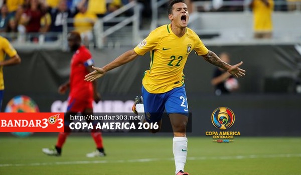 Philippe Coutinho Brazil Copa America 2016