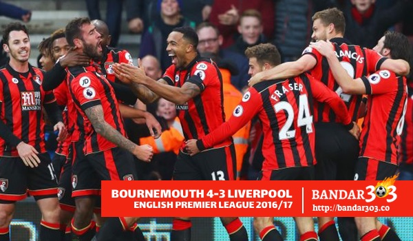 Gol kemenangan Bournemouth atas Liverpool EPL 2016