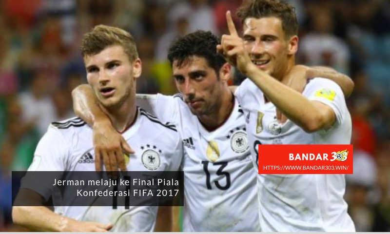 Jerman merayakan menang telak Meksiko
